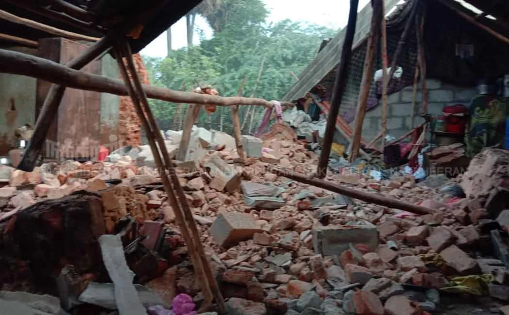 wall collapses